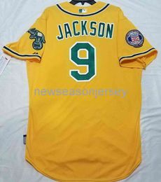 Stitched retro jersey REGGIE JACKSON COOL BASE GOLD JERSEY Men Women Youth Baseball Jersey XS-5XL 6XL