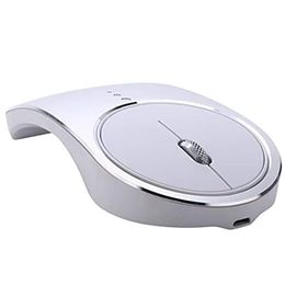 ratos de prata Desconto Ratos 2.4Ghz mouse sem fio, metal recarregável plugue óptico e jogar escritório silencioso gaming gaming mouse-prata