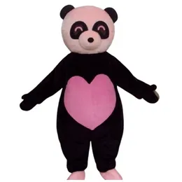 Mascot Costumes Pink Love Panda Bear Cartoon Character Costume Mascot Customised Adult Size Costume