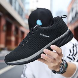 Style Fashion Running Shoe Soft Sole Black Grey High Quality Men Sneaker Lowest Price Sports Shoes Size 36-45 3 Colors #18