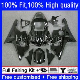 Injection Mould Bodys For SUZUKI GSXR1000 K2 GSXR-1000 00 01 02 Bodywork 24No.41 GSXR 1000CC 1000 CC 00-02 GSX-R1000 2000 2001 2002 Motorcycle OEM Gloss black Fairing