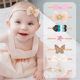 Baby Girls Bow Hairband 10 Style Lychee Bow Hair Band Infant Toddler Heart Star Elastic Headband Kids Headwear 416 U2