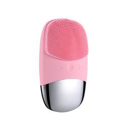 facial cleansing brush massager UK - Mini Silicone Electric Facial Cleansing Brush Facial Cleanser Sonic Face Cleaning Massager Skin Care Tools