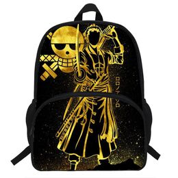 Backpack 16Inch Zoro Printing For Teenager Boys&Girls Children Character Casual Daily Backpacks Kids