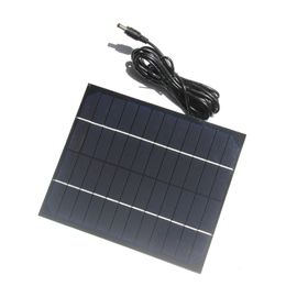cable for solar panel to battery UK - BUHESHUI 6W 12V Mono Solar Cell+3M 5521DC Cable DIY Solar Panel System Battery Charger Education 170*200MM 10pcs lot Free Shipping