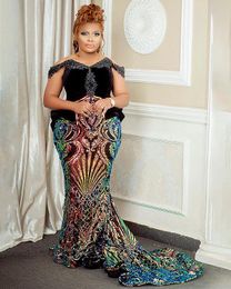 2021 Plus Size Arabic Aso Ebi Pink Mermaid Luxurious Black Prom Dresses Lace Beaded Sequined Evening Formal Party Second Reception Gowns Dress XJ660