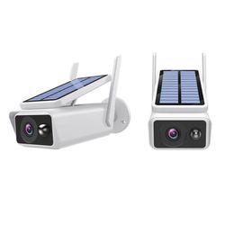 Wireless Battery Solar Surveillance Camera Waterproof Outdoor PTZ Remote Control Low Power Infrared Night Vision