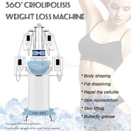 Fast Slimming Cooling Machine 360 Cryolipolysis Fat Freezing With 5 Handles For Whole Body Cellulite Removal Equipment