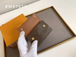 In stock 2022 France style coin pouch men women lady leather coin purse key wallet mini wallet serial number box dust bag m67630238M