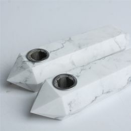 Natural White Turquoise Pipe Characteristic Diamond Crystal Products Foreign Fashion Stone Direct Sales