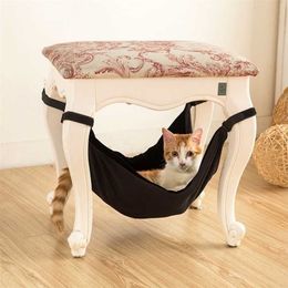 Hammock For Cats Bed Mat Comfortable Soft Hanging Cages Chair Kitten Rat Small Pets Swing Puppy Cat House Home 38 211111