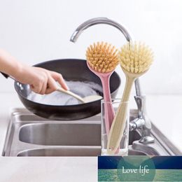 Long Handle Dish Washing Brush 23.5cm Multifunction Hanging Cleaning Brush Dish Pot Plate Cleaning Tools for Kitchen Supplies Factory price expert design Quality