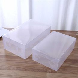 Shoe Box Storage Clear Plastic Shoe Boxes Foldable Shoes Case Holder Shoebox Transparent Shoes Organizer B38B3530 211112