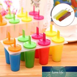 8 Cell Plastic Candy Colour Ice Mould Home Diy Frozen Maker Sticker IcStickers Moulds Juice Popsicle Lolly Freezer Mould Cretive