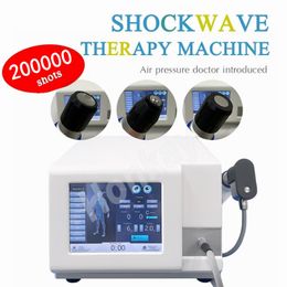 New arrival 2000000 shots shock wave therapy machine with 12 different size of heads for ED treatment and cellulite reduction treatment