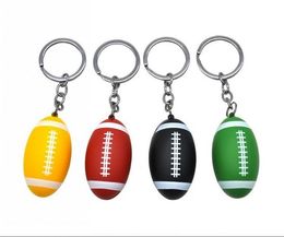 Premium Rugby Shape Metal Smoking Pipe 53MM Tobacco Bowl Key Chain Herb Filters Pocket Size