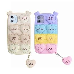 fashion push bubble iPhone 12 ProMAX phone cases decompression toy phone cover for iphone12 XSMAX