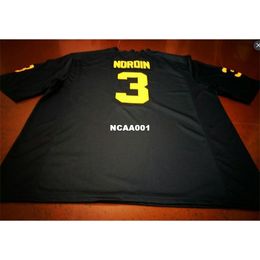 001 WHITE NAVY #3 Quinn Nordin Michigan Wolverines Alumni College Jersey S-4XL or custom any name or number College jersey