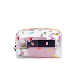 PVC cosmetic bag women's hand holding transparent waterproof wash travel large-capacity beauty bags