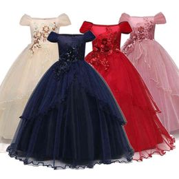 6-14 Yrs Teenagers Girls Dress Wedding Party Princess Christmas Dress For Girl Party Costume Kids Birthday Party Girls Clothing G1129