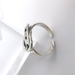 Cluster Rings Liemjee Fashion Personality Party Jewellery Simple Retro Silver Belt Ring For Women Feature Namour Charm Gift All Seasons