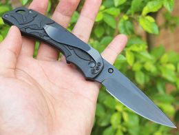 High quality 1100 Pocket Folding Knife 3Cr13Mov Black Oxide Drop Point Blade ABS + Stainless Steel Sheet Handle With Retail Box