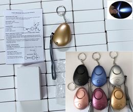 Personal Alarm 130db LED Light Keychain Alarm Self Defense Alarm Girl Women children old people Security