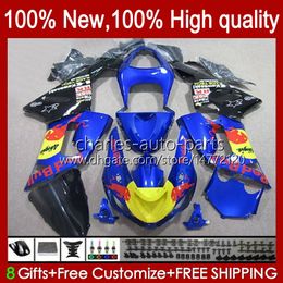 Full Fairings For KAWASAKI NINJA ZX600C ZX-600 ZX 6R 600CC 6 R ZX636 05-06 Bodywork 7No.52 ZX-636 600 CC ZX6R 05 06 ZX600 ZX 636 ZX-6R 2005 2006 OEM Bodys Kit yellow red