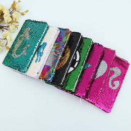 DIY Mermaid Magic Sequin Journal Notebooks notepad Love Heart Panda Ball Sequin Office Notepads School Diary Stationery Gift