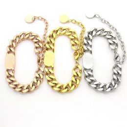 Link, Chain Luxury Jewellery Woman Bracelet 2022 Fashion Korean Of Stainless Steel Upper Arm Cuff Gift Wholesale Gold Rose