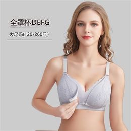 Large Size D E F G Cup Maternity Nursing Bras Breastfeeding Underwear Clothes for Pregnant Women Pregnancy Postpartum Feeding 210918