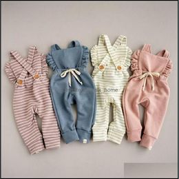 Rompers Jumpsuits&Rompers Baby & Kids Clothing Baby, Maternity Clothes Girls Boys Backless Striped Romper Newborn Infant Ruffle Suspender Ju