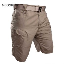 Tactical-Shorts Outdoor Men Camouflage Jogger Multi-Pocket Big-Size Male 7XL Waterproof Hiking Urban Military 210714