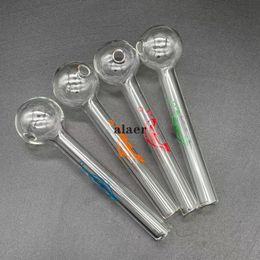 Alaer Dolphin logo transparent heat-resistant glass fuel burner transparent fuel burner oil glass tube fuel tube glass tube water pipe