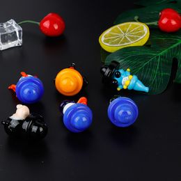 Hookahs Solid Coloured Carb Cap smoking accessories dome different style for glass bongs water pipes, dab oil rigs, 4MM Thermal Quartz banger Nails