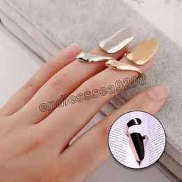 Gothic Metal False Nails Alloy Finger Rings Women Fashion Ring Jewellery Cool Fingertip Finger Nail Ring Charm Party Ornament