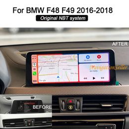 10.25 inch Android10.0 screen Car dvd player GPS Navigation for BMW X1 F48 F49 NBT 2016-2018 radio stereo multimedia