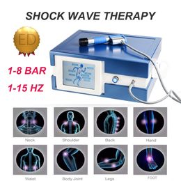 Salon use 2000000 shots 8 bar portable shock wave therapy slimming for pain and orthopedics ED Erectile Dysfunction treatment