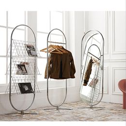 Magazine rack Bedrooms storage racks Bedroom Furniture Butterfly shaped tripod and clothes shelf