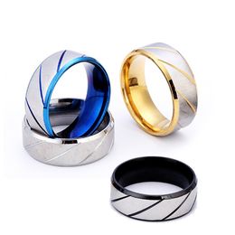 Custom Gold Silver Black Stainless Steel Ring Women Men Jewellery Fashion Sale Promise Rings Titanium Jewelrry