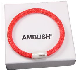 Bangle Leather Bracelet Net Red 19ss Versatile Men Women European And American Simple Style Ceramic