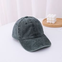 Outdoor Visor Solid Colour Caps Washed Old Baseball Cap Hip Hop Couple Hat
