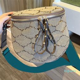 Designer- saddle bags Fashion women CrossBody Handbag leather Woven letter Bag Clutch ladies Shoulder purse Handbags