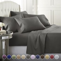Nordic Bed Sheet Set Luxury Bedding Set Double Bed Linen Cover Bedspread Flat Fitted Sheets And Pillowcase 4Pcs Bedsheet Sets 210317