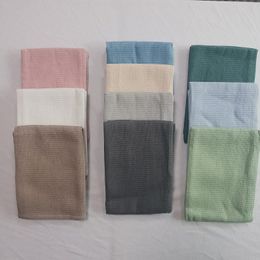 45x 65 cm 100% Cotton Cleaning Cloths Commercial Kitchen Towels Blank Waffle Tea Towel for Holiday Decoration in 10 Colours