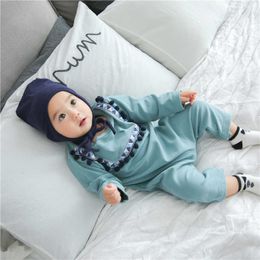 Kids Baby Clothes Cotton Jumpsuit Romper Dress Up Korean born boy and girl rompers O-neck cloth 210701