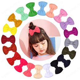 Solid Two Layers HOT Hair Bows Hair Clip For Kids Girls NEW Handmade Hairgrips Daily Barrettes Hair Accessories