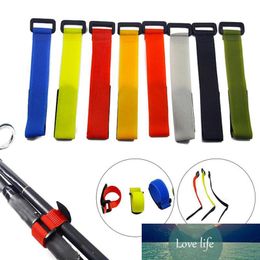 20pcs Fishing Rod Tie Holders Straps Belts Suspenders Fastener Hook Loop Cable Cord Ties Belt Fishing Tackle Fishing Accessories