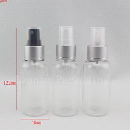 wholesale 75ml Aluminium spray pump cosmetic bottle , clear empty makeup plastic with nozzle ,cosmetic packaging containergoods