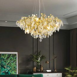 Chandeliers Modern Crystal Chandelier Luxurious G9 Lights European Living Room Dining Lighting Fixtures